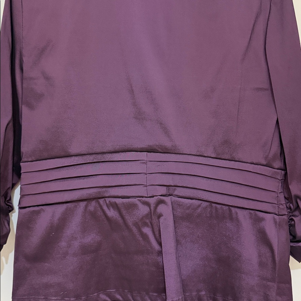 Joseph Ribkoff Purple Ruffle Blouse - Picture 8 of 9